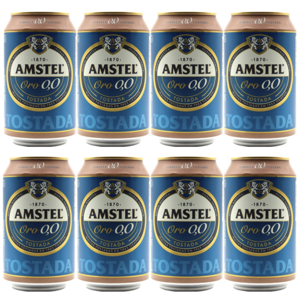 Amstel tostada 0% Oro 33cl.8 uds.