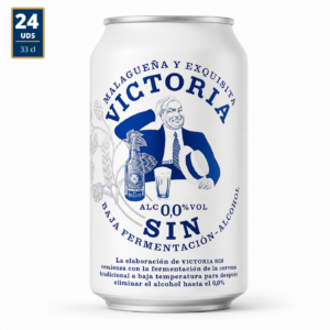 Cerveza Victoria 0,0 sin gluten 33 cl. 24 UDS