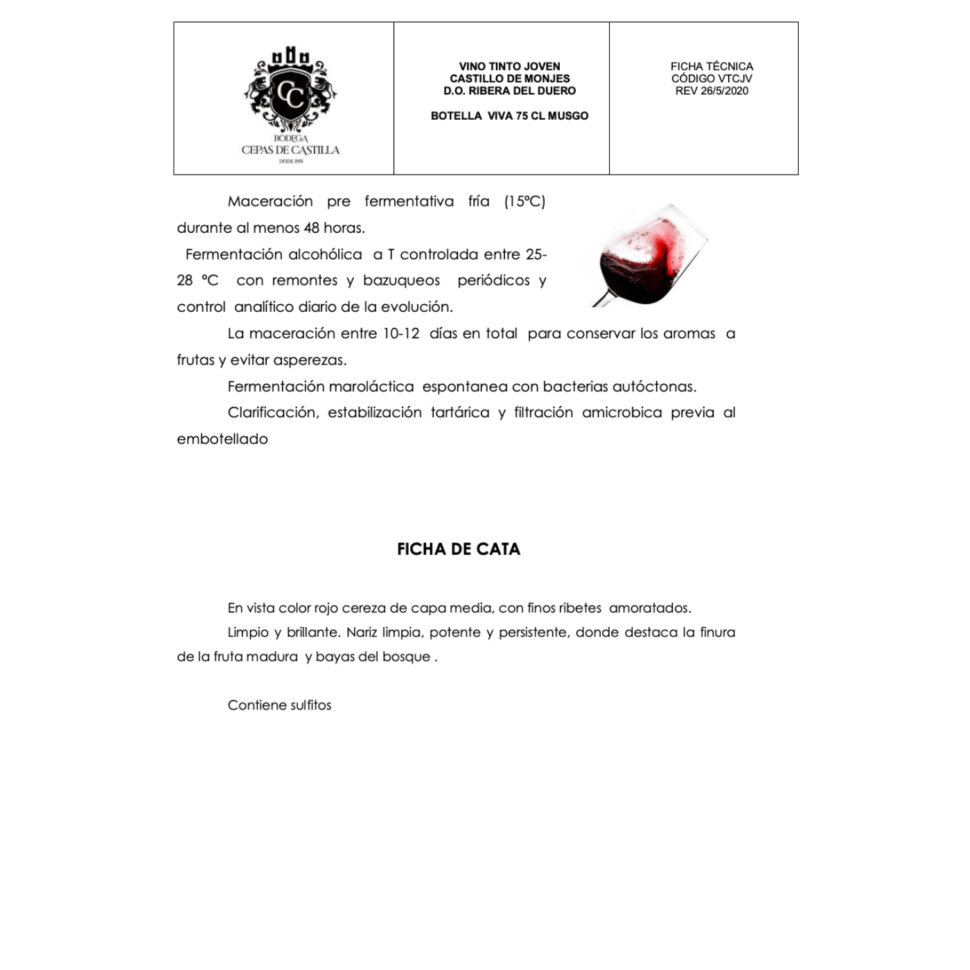 Castillo de Monjes 75cl. - Imagen 3